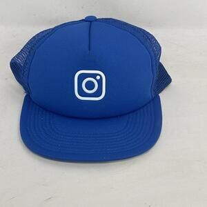Instagram Blue Hat/Cap Adjustable 100% Polyester